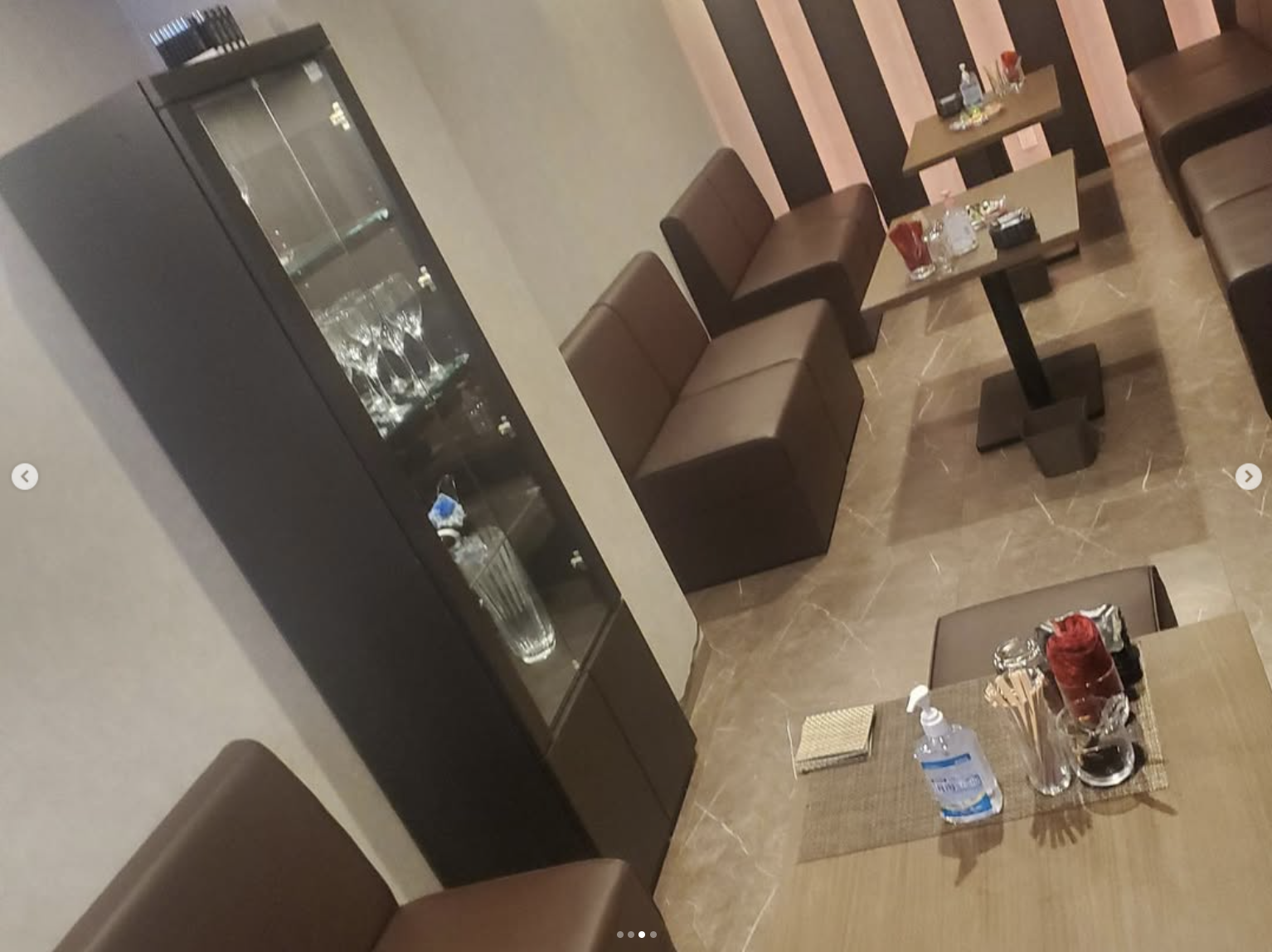Lounge Nagomi の落ち着いた照明空間